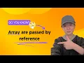 Arrays are passed by reference in Java