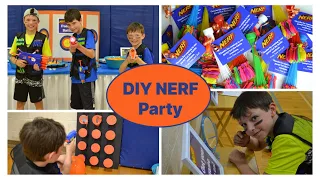 Epic DIY NERF Party easy and inexpensive party details and FREE printable signage
