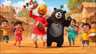 🎪 देखो देखो कालू मदारी आया 🐻 | Kalu Madari Aaya | Hindi Nursery Rhymes for Kids