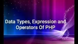 PHP Data Type Expressions Operators And Constants Of PHP In Marathi