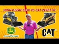 John Deere 333G vs CAT 299D3 XE HEAVY Lifting Demo