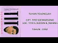 TITO S./KATON B./MEMES - TUHAN TOLONGLAH (Cipt. Tito Soemarsono) (1992)