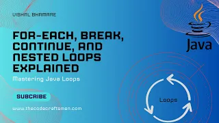 Mastering Java Loops For-Each Break Continue and Nested Loops Explained THE CODING HOUSE