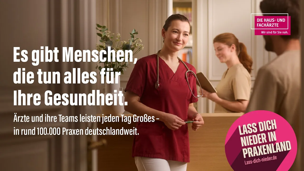 kbv4u — DIE HAUS- UND FACHÄRZTE — Wir sind für Sie da. (YouTube video ad)
