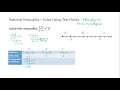 S17 Rational Inequalities - Solve Using Test Points Example 1