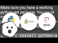 python-dev installation error ImportError No module named apt - pkg