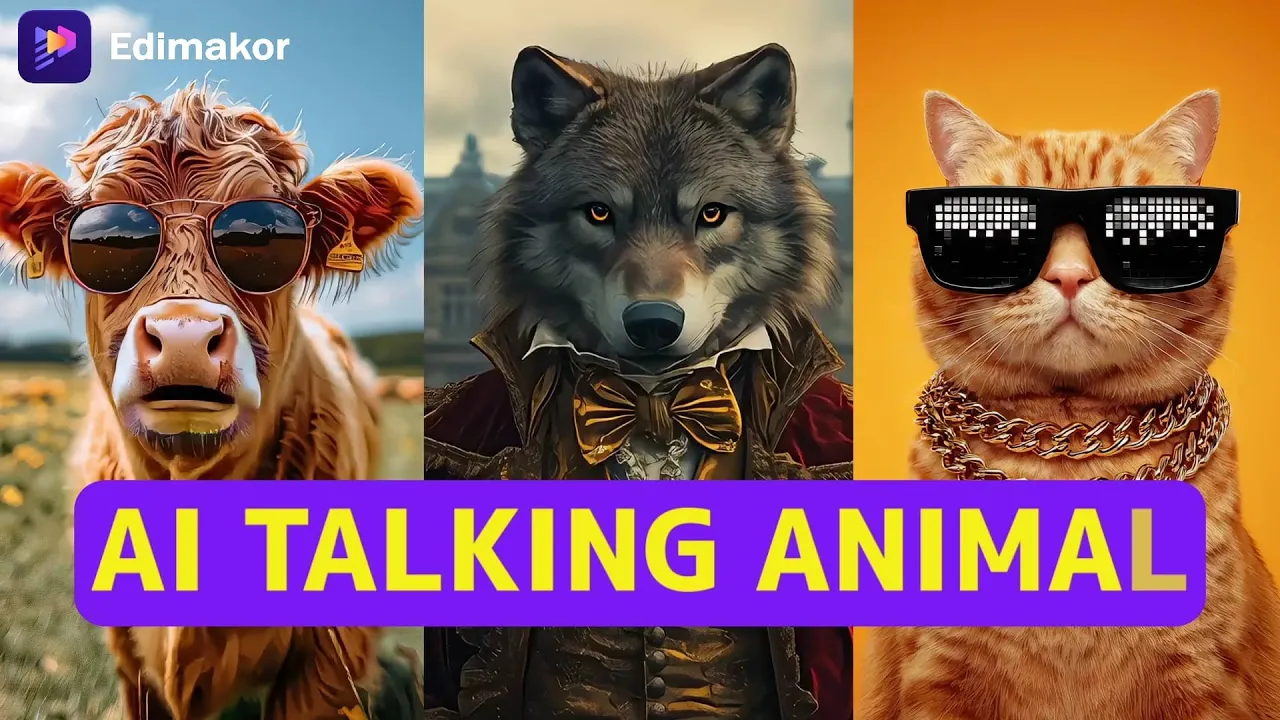 Edimakor AI — Edimakor - AI Talking Animal Video Editor (YouTube video ad)