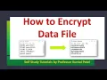 How to Encrypt Data File using C Programming Login txt File Encryption