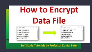 How to Encrypt Data File using C Programming Login txt File Encryption