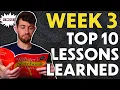 Top 10 LESSONS LEARNED from Week 3 of Fantasy Football