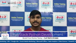 Python Full Stack Developent Course Review Student Journey at OJD Education