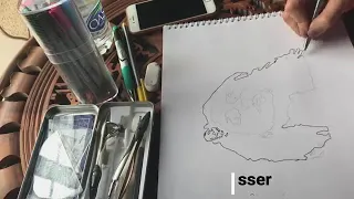 رسم فيروز بطريقه سهله 