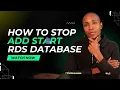 Stop and Start SQL RDS Instance