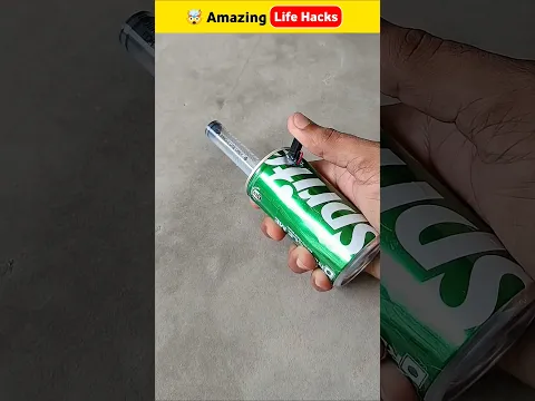 Toy gun made from a cold drink can 😱
