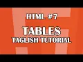 HTML - TABLES Tagalog-English HTML Tutorial For Beginners