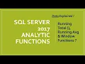 Running Total Rolling Average First Last Value using SQL window Functions functions