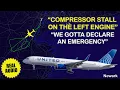 Engine compressor stall after takeoff United B757 needs to return to Newark Real ATC
