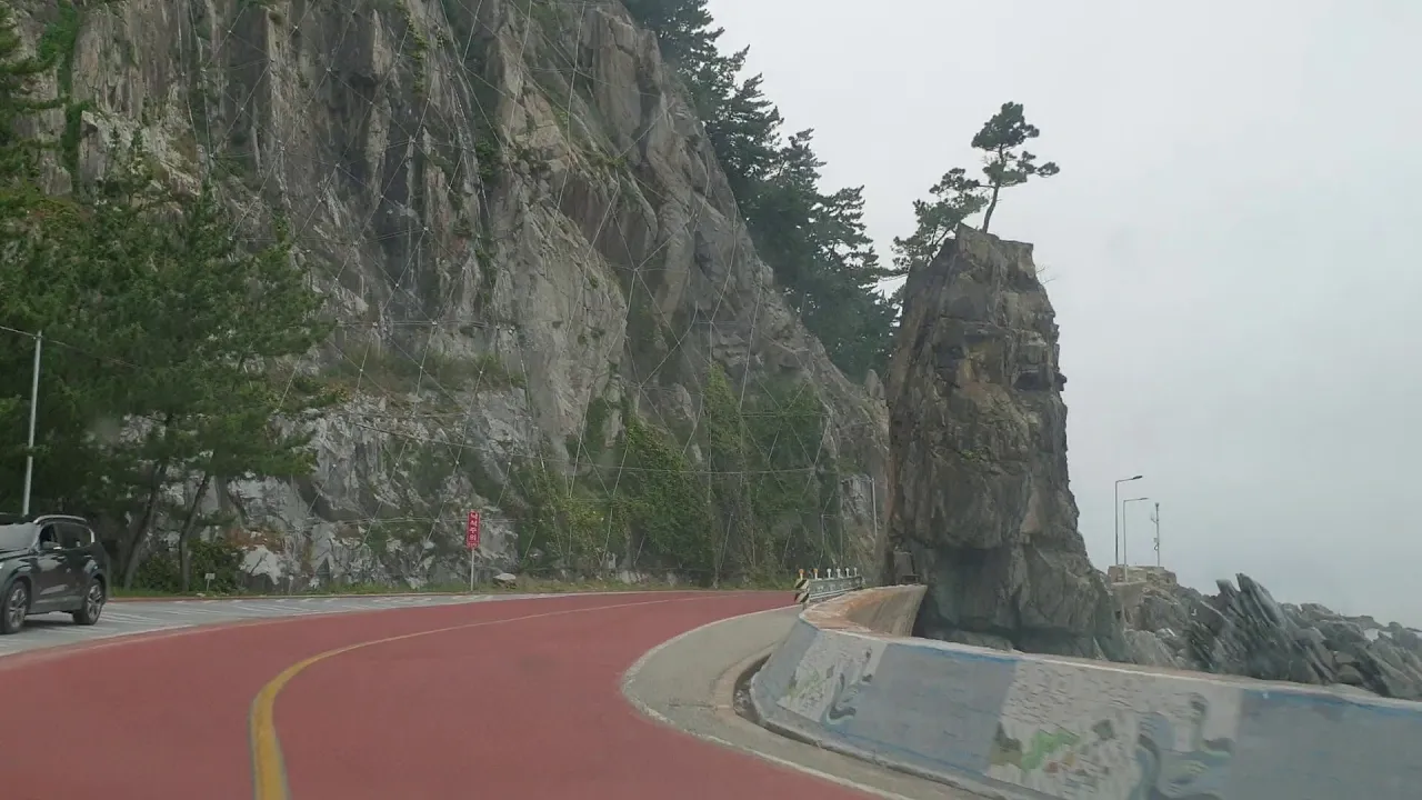 망양정로 울진 덕신교차로부터 망양정해수욕장까지  10.7km  2019.8.3(토) サムネイル