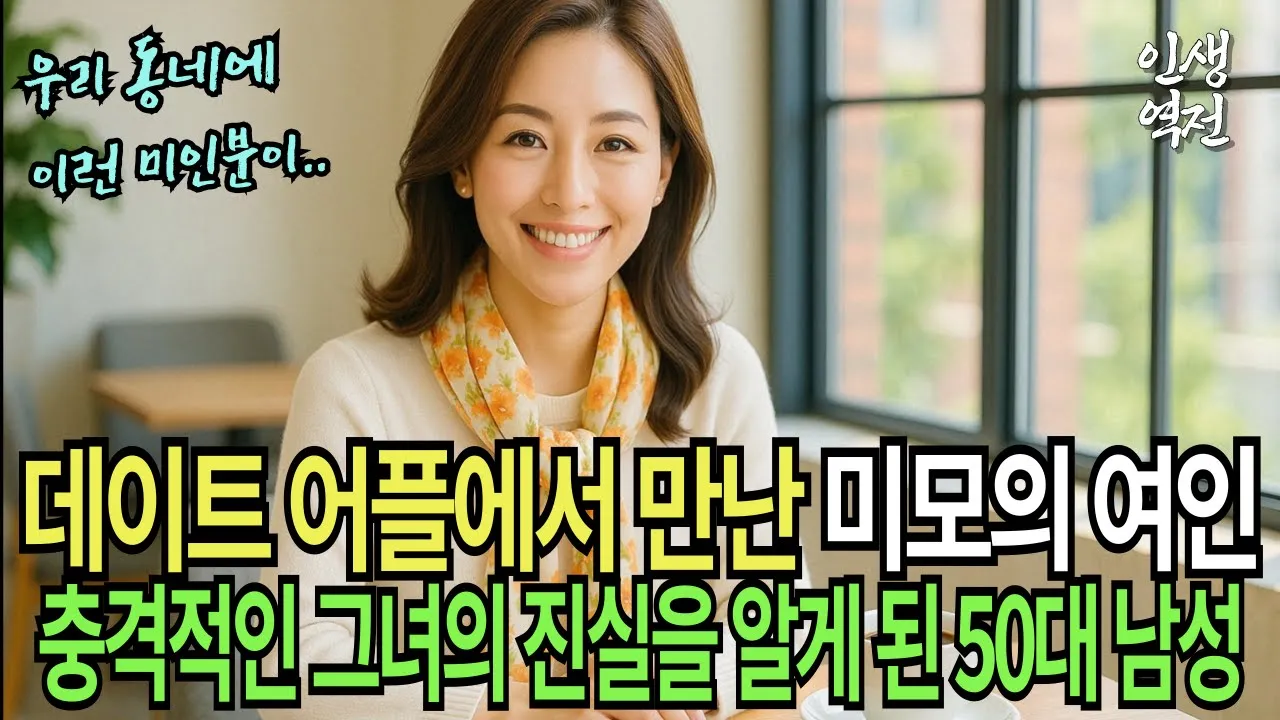 Outline Video 실화사연-시니어 데이트 어플에서 만난 매력적인 그녀의 충격적인 정체! 진실을 알게 된 50대 남성의 고백 | 황혼 | 재혼 | 노후 | 실버 | 노후지혜 | 노후사연 | 황혼연애