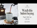 Test and Review MUCHII Paper Coffee Cups with Lids