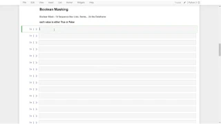 15 Python Data Science - Boolean Masking Machine Learning