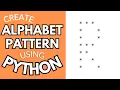 Drawing Alphabet Letter R using Python Python Pattern Program Printing Pattern Python Tutorial