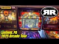 Railroad Street Bar Grill Linfield PA November 2025 arcade tour new 4K full walkthrough