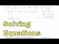 01 - Solving Equations with Two Variables Part 1