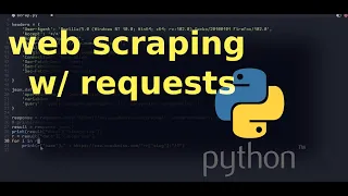 - Web Scraping with python requests