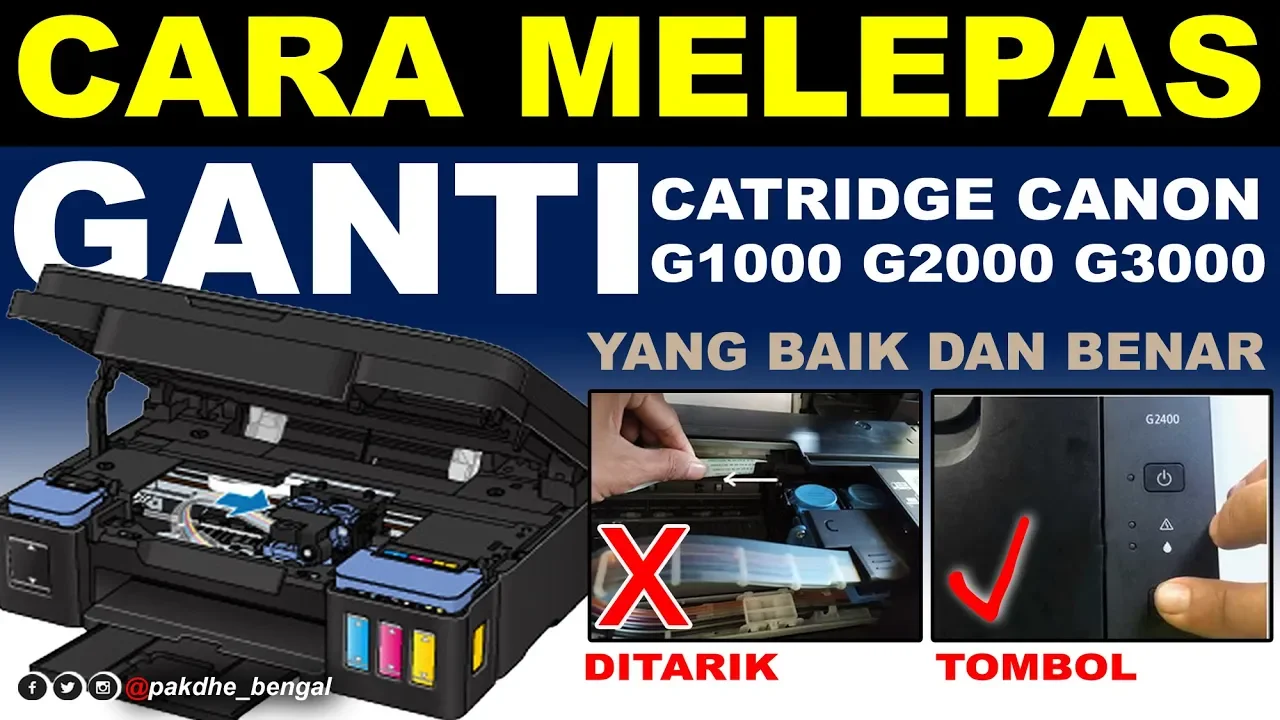 Tutorial Penggunan Penyedot Cartridge Canon PG810 CL811. 