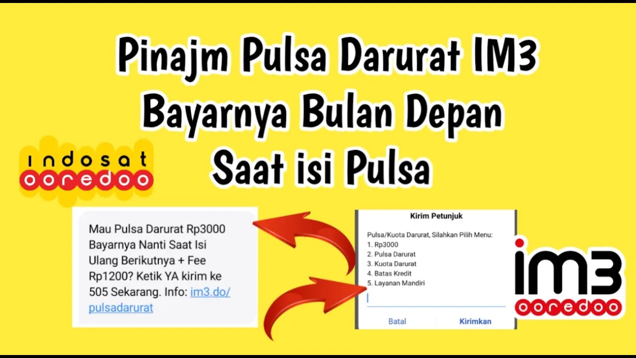 Cara Pinjam Pulsa di Telkomsel, Indosat & XL Terbaru | Hutang Pulsa
