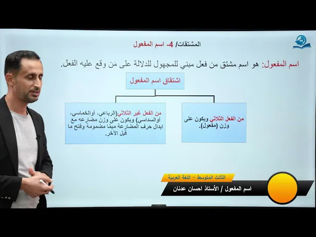 ⁣الدرس (7) اسم المفعول - اللغة العربية للصف الثالث المتوسط 2026