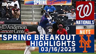 Mets vs Nationals 25 Spring Breakout game Mets Minor League Highlights