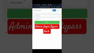 How to Hackers Bypass Admin Login