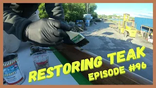 Teak Repairs and Manson Anchor, Wind over Water, Episode 96😀⛵😀 #mansonanchors #teakrepair #diyboat