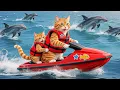 Download Lagu Mama cat the kitten collects scrap bottles to earn money to buy a chicken drumstick