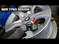 HOW TO REPLACE TPMS SENSOR ON BMW TPMS LIGHT BAD TPMS SENSOR REPLACEMENT