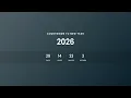 New Year Countdown Timer 2026 HTML CSS JavaScript MayanCoders