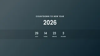 New Year Countdown Timer 2026 HTML CSS JavaScript MayanCoders