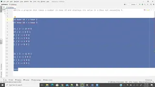 A Python program that takes a number in base 10 and outputs its value in a base not exceeding 9