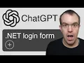 Can ChatGPT build an ASP NET Core login form in 10 minutes