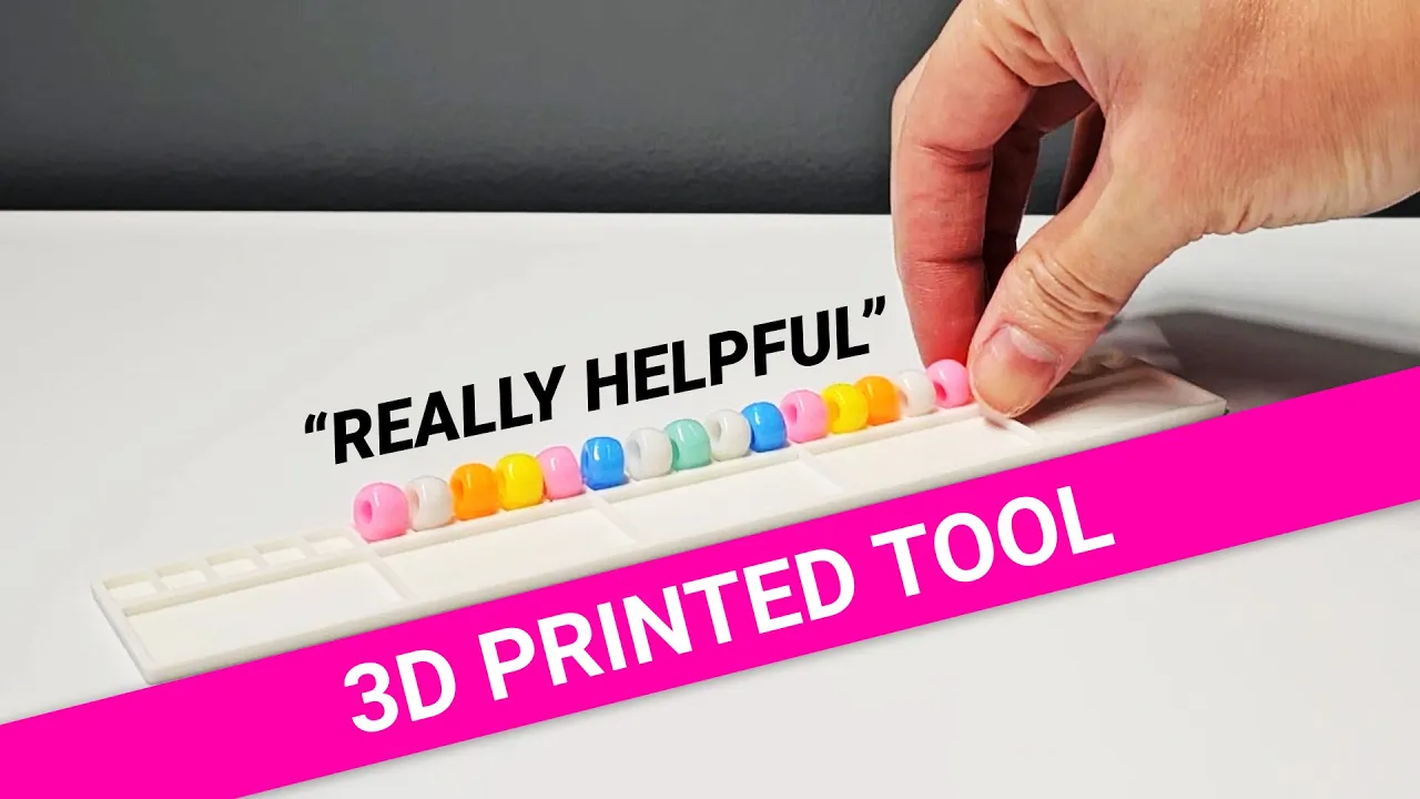 Friendship Bracelet Making Tool #1 | Basic bead pattern design planner & organizer for 25 beads