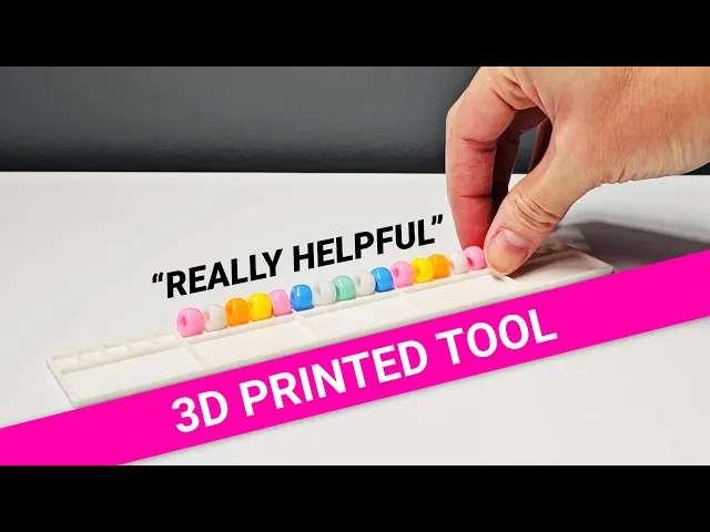 Friendship Bracelet Making Tool #1 | Basic bead pattern design planner & organizer for 25 beads video thumbnail