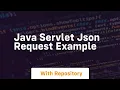java servlet json request example