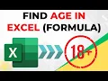 How to Calculate Age in Excel With Date Of Birth Easy Formulas