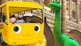 Las ruedas del autobús en el museo de dinosaurios 🦖🦕 Canciones Infantiles 🎵 Little Baby Bum