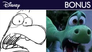Le Voyage d'Arlo - Storyboards vs Film : Comparaison scène par scène de « La Tempête »  | Disney