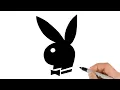 How to Draw Playboy Logo Famous Logo Drawing