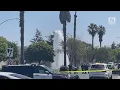 Salinas crews tape off Harden Parkway after huge water geyser between Target and Safeway