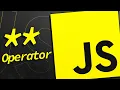 Exponentiation Operator in JavaScript